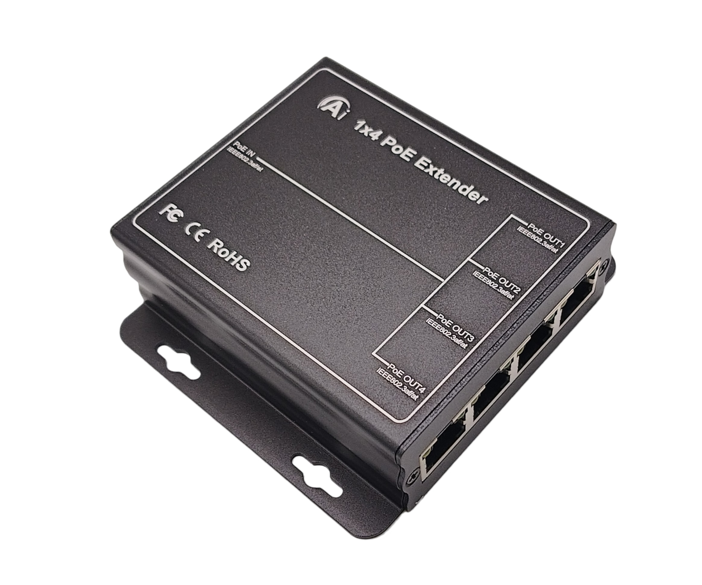 CP-PR-173 PoE extender s rozbočením na čtyři IP kamery