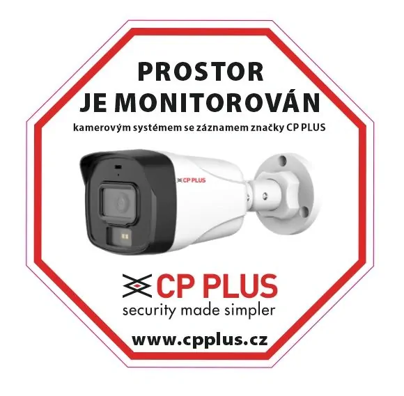 CP-PR-34 Samolepka "Prostor monitorován"