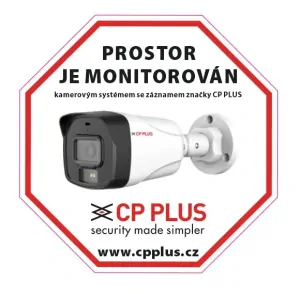 CP-PR-34 Samolepka "Prostor monitorován"