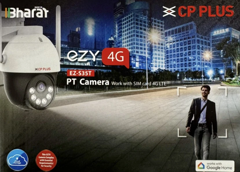 EZ-S35T 3.0 Mpix venkovní 4G (GSM) IP kamera s IR, H.265, mikrofonem + reproduktorem a PT funkcemi