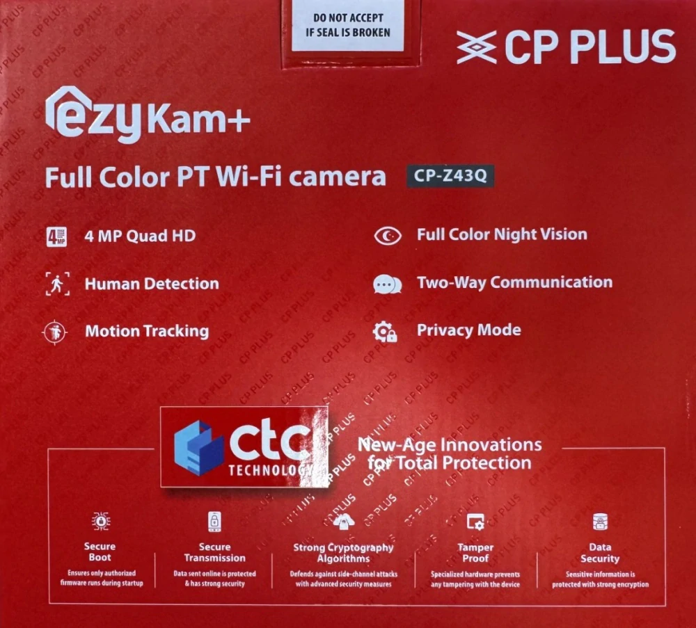 CP-Z43Q 4.0 Mpix venkovní IP kamera s IR přísvitem, kompresí H.265, Wi-Fi a PT funkcemi