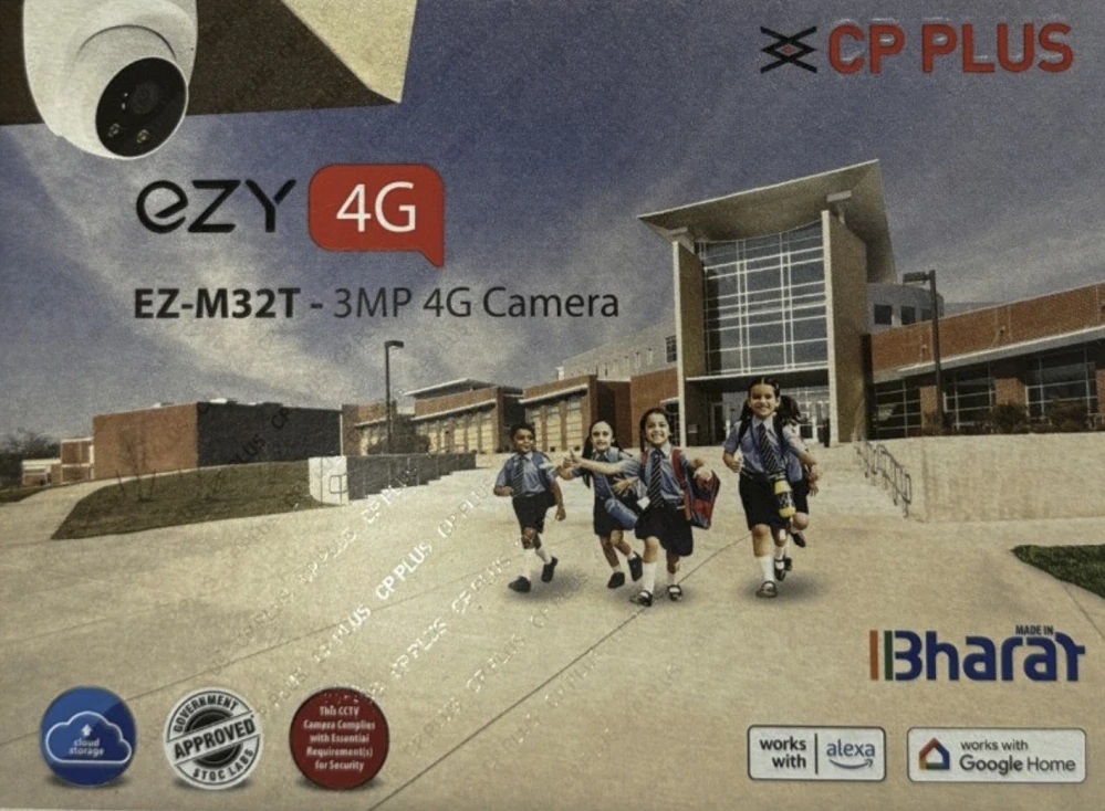 EZ-M32T 3.0 Mpix vnitřní dome 4G (GSM) IP kamera s IR přísvitem, H.265, mikrofonem a reproduktorem