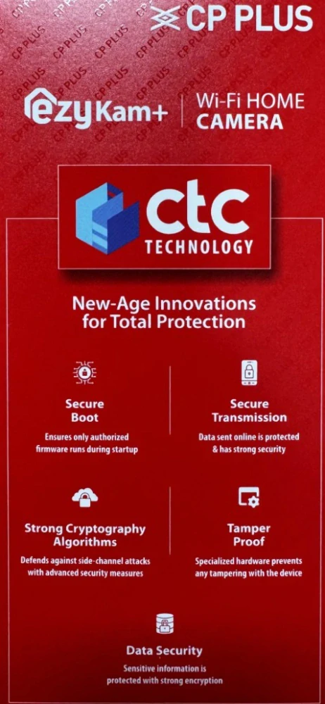 CP-E41Q 4.0 Mpix vnitřní IP kamera s IR přísvitem, Wi-Fi a PT funkcemi 