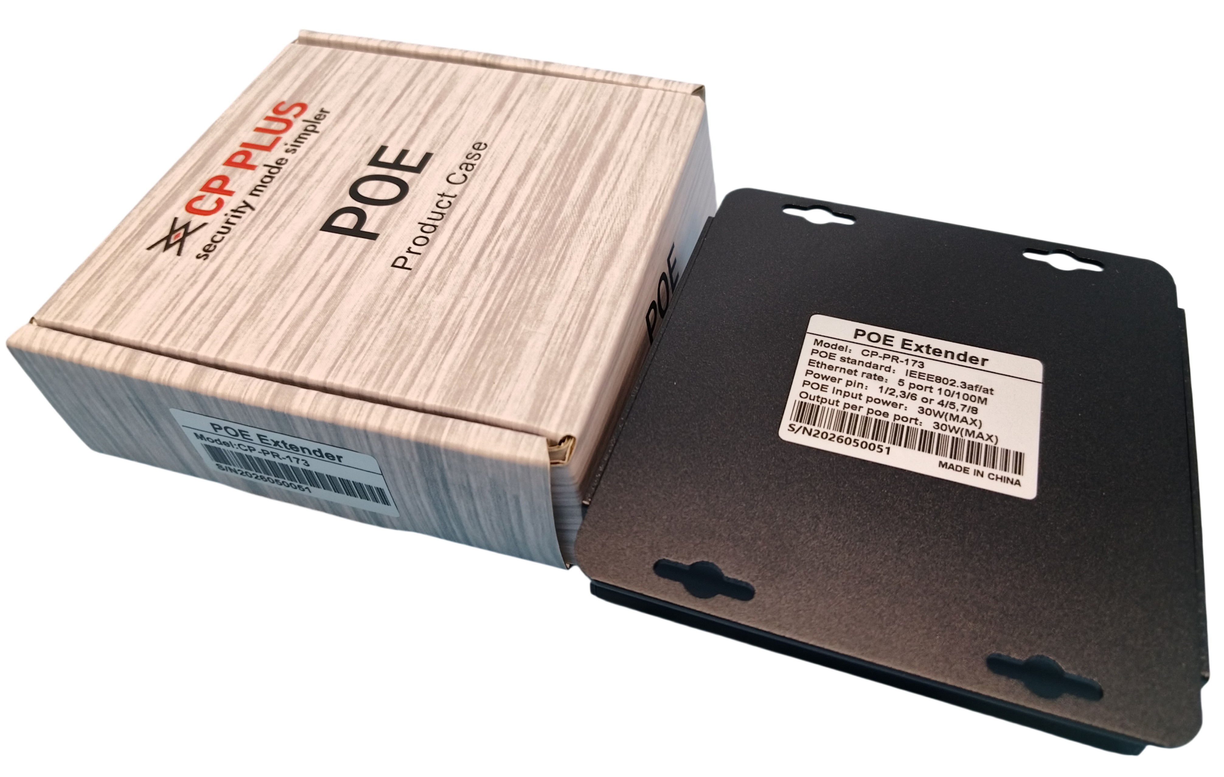 CP-PR-173 PoE extender s rozbočením na čtyři IP kamery