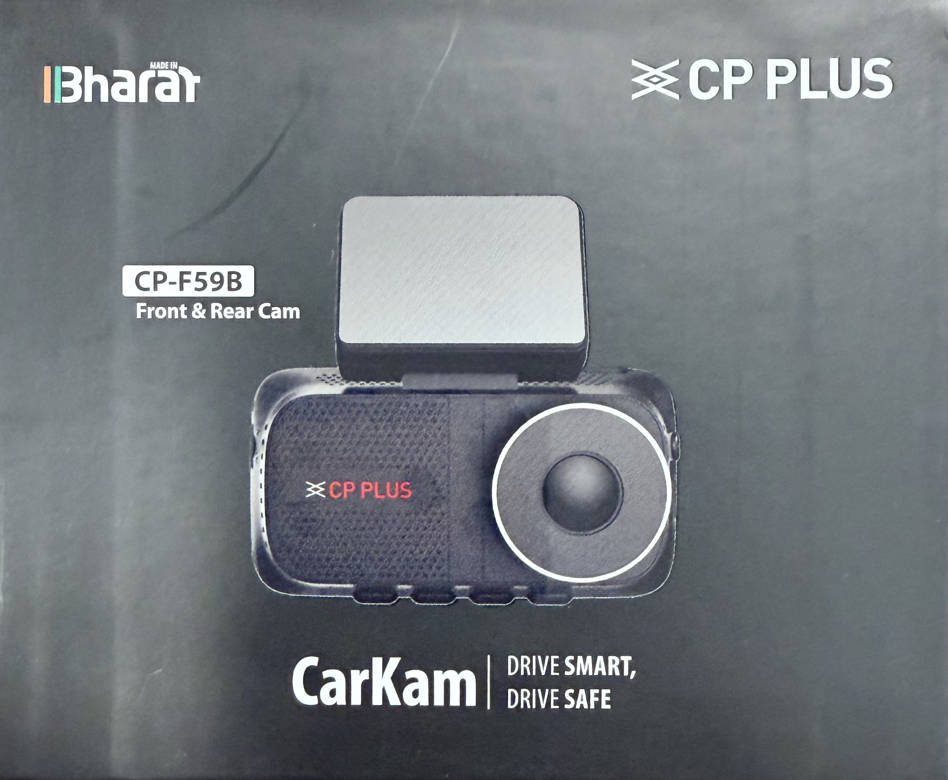 CP-F59B Duální autokamera s rozlišením 5 / 2 Mpix, GPS, 3" displejem, mikrofonem a reproduktorem