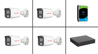 CP-LNS-4CAM50K-P Sada kamerového systému 5 Mpix, včetně NVR s integrovaným PoE switchem a HDD 1 TB