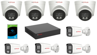 CP-LNS-8CAM50M-P Sada kamerového systému 5 Mpix, včetně NVR s integrovaným PoE switchem a HDD 2 TB