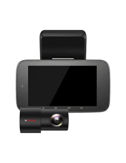 CP-F59B Duální autokamera s rozlišením 5 / 2 Mpix, GPS, 3" displejem, mikrofonem a reproduktorem